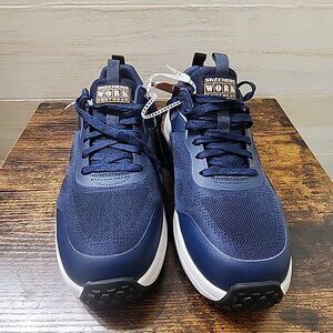 NWT Skechers Men's Work Shoes Slip Resistant Size 9 Carbon NANO Toe Wide Fit